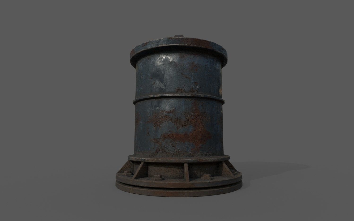 PipeWork Plumbing Damages rusted over time Low-poly 3D model_5