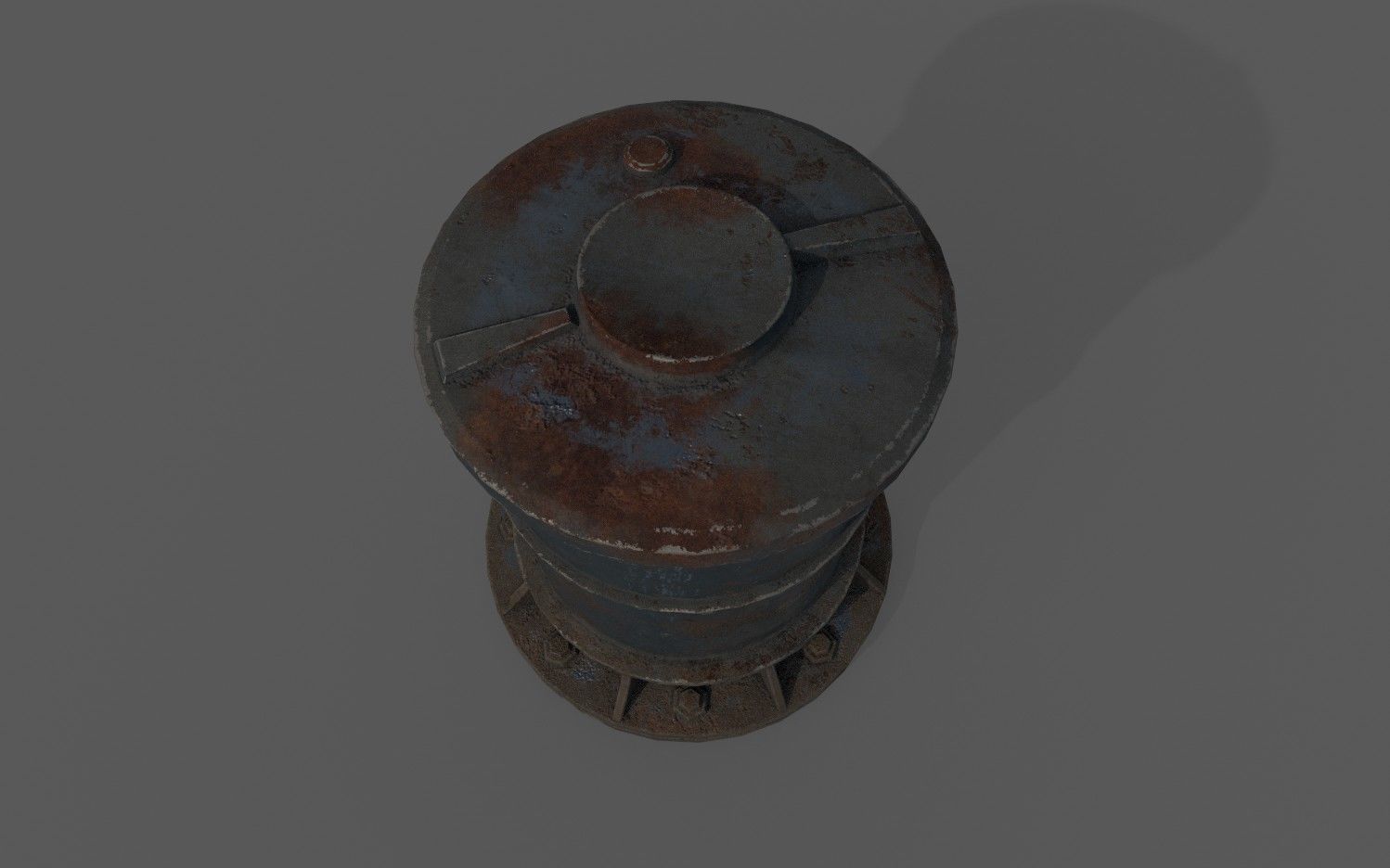 PipeWork Plumbing Damages rusted over time Low-poly 3D model_3
