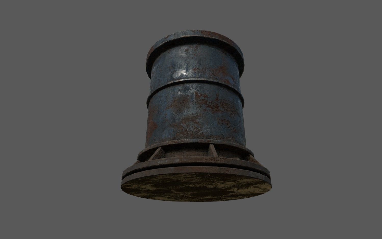 PipeWork Plumbing Damages rusted over time Low-poly 3D model_6