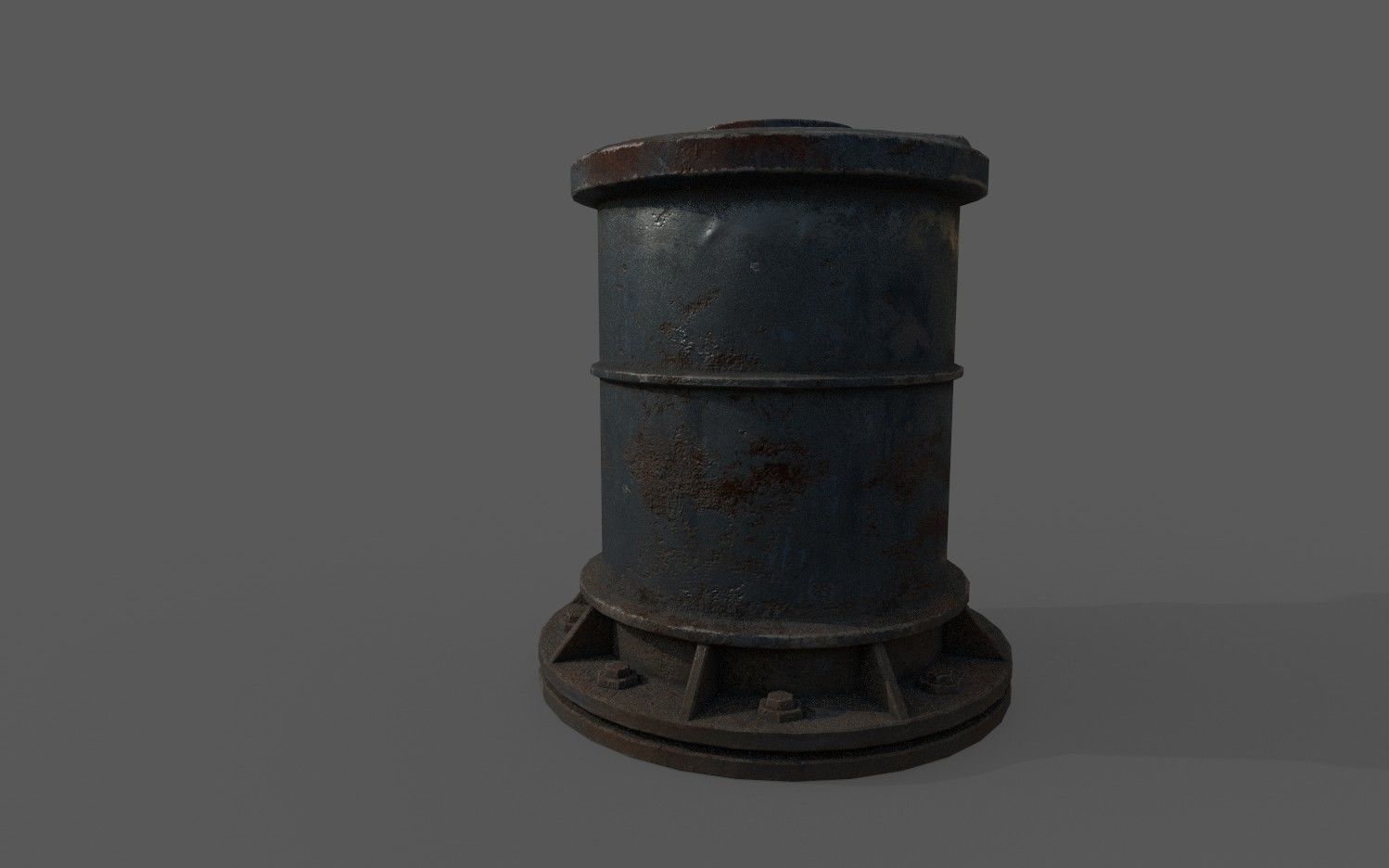 PipeWork Plumbing Damages rusted over time Low-poly 3D model_4