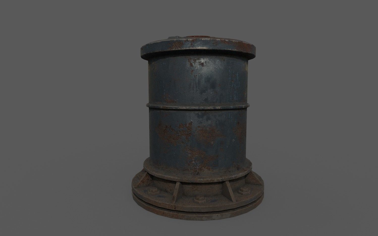PipeWork Plumbing Damages rusted over time Low-poly 3D model_2