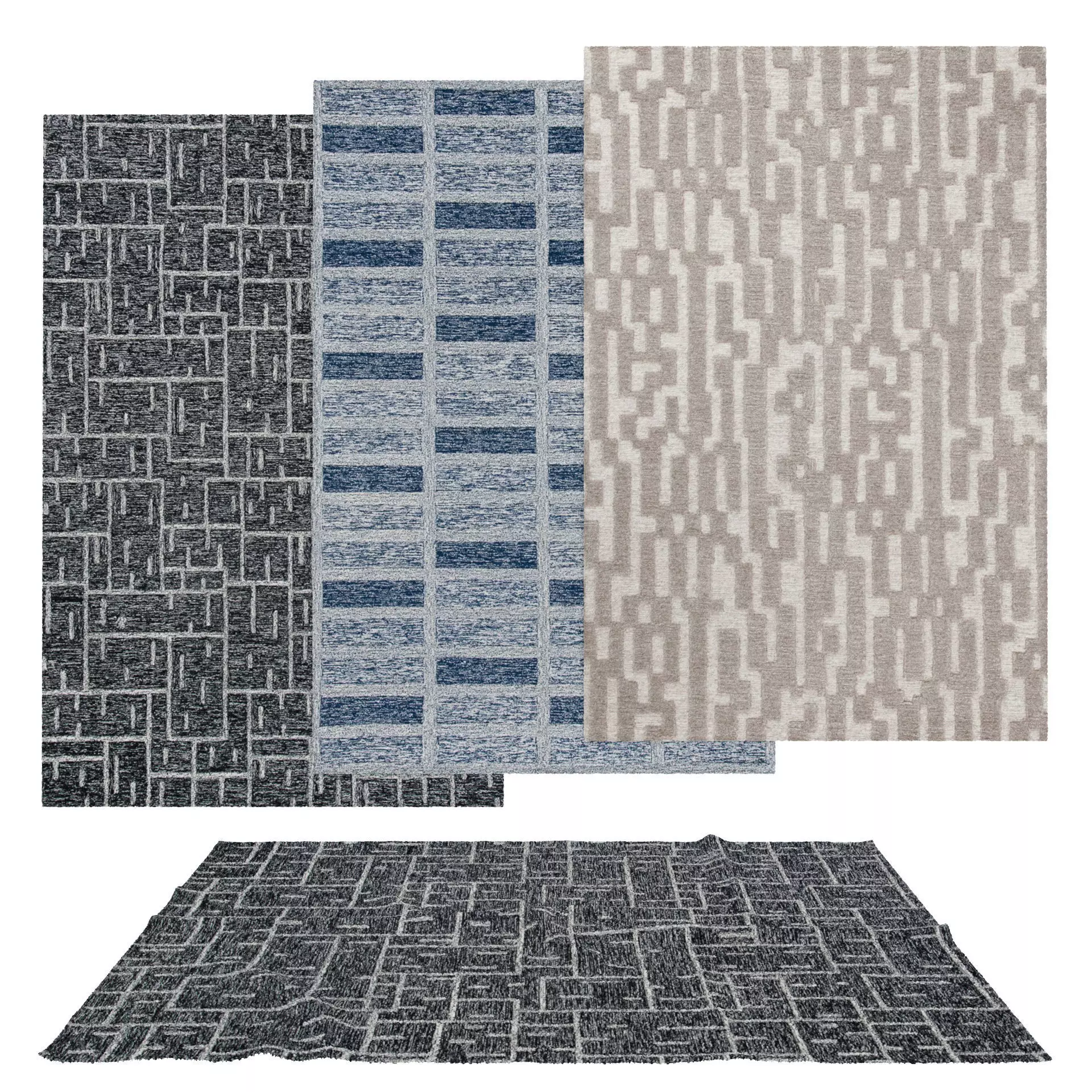 Rugs No 223 Low-poly 3D model