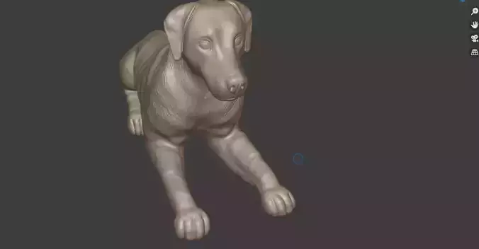 dog 3d file for print 