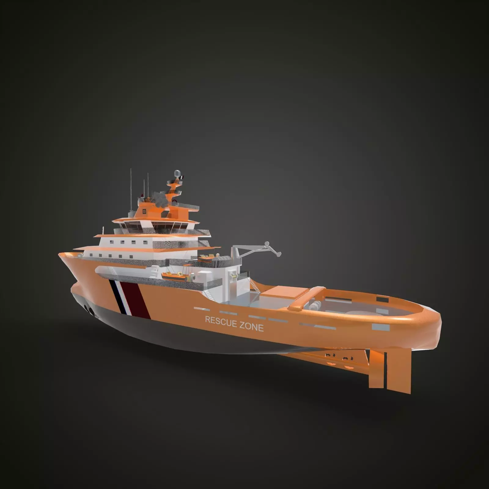 Offshore ship 3D model