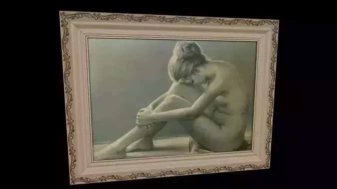 Naked Lady Water Painting