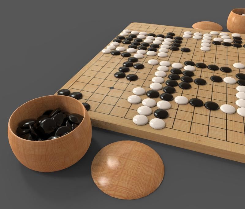 The GO Game 3D model_3