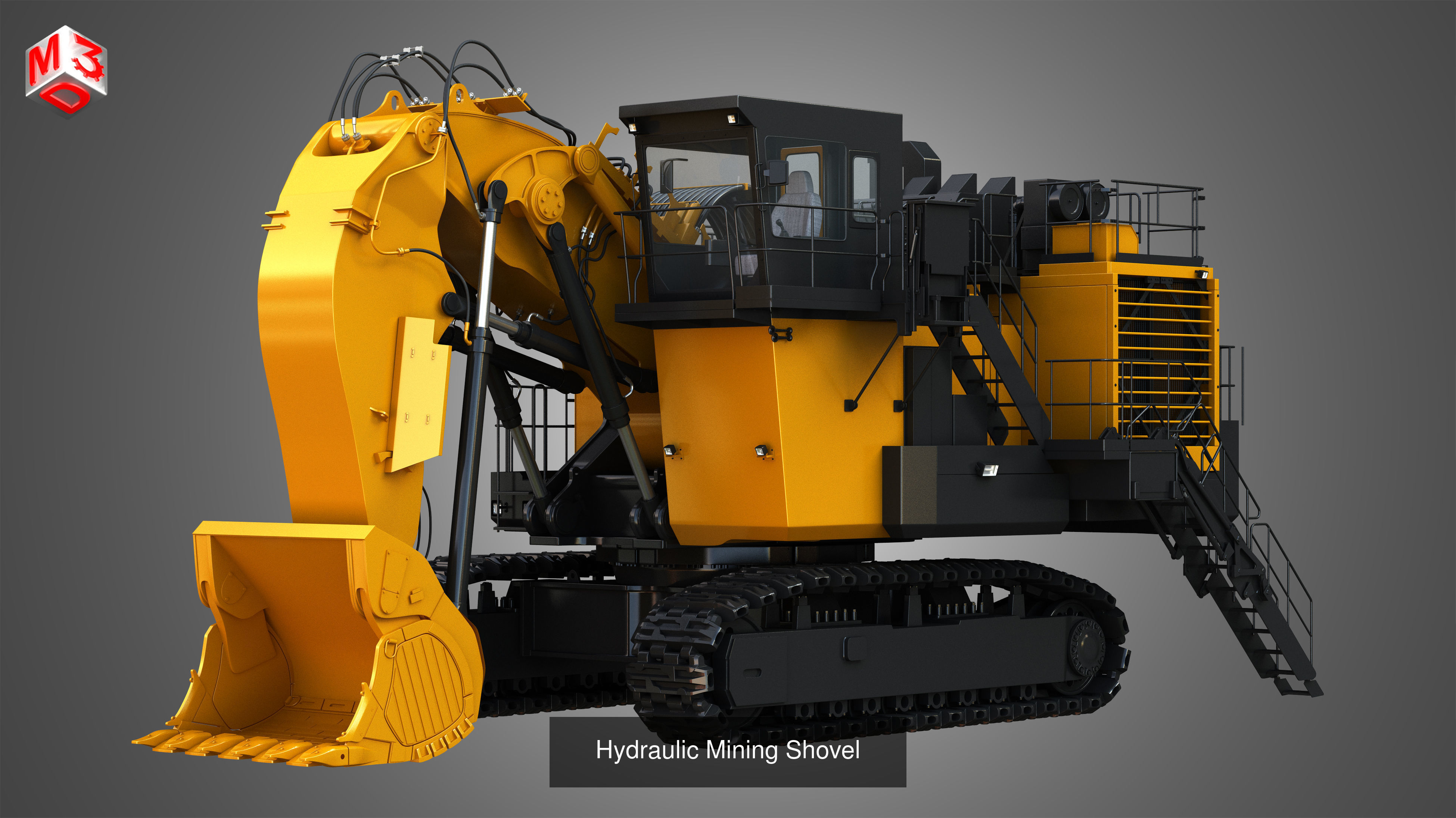 EX8000-6 - Mining Excavator and Shovel  2 in 1 3D Model Collection_2