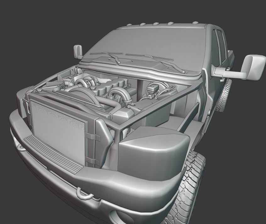 2007 DODGE RAM 2500SRW MEGA CAB 3D model_8