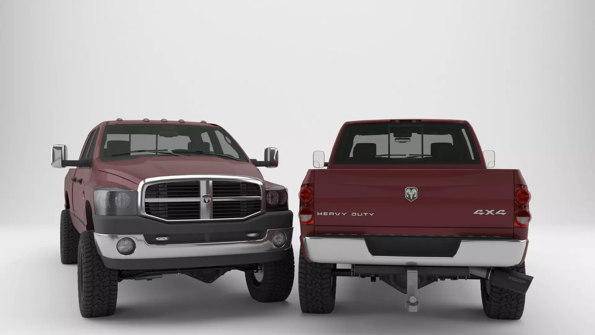 2007 DODGE RAM 2500SRW MEGA CAB 3D model_0