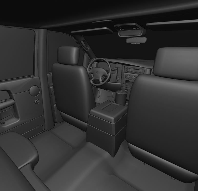 2007 DODGE RAM 2500SRW MEGA CAB 3D model_9