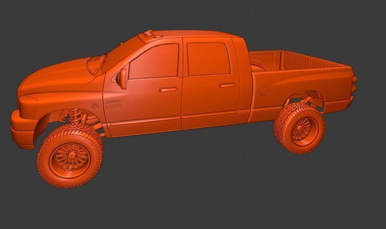 2007 DODGE RAM 2500SRW MEGA CAB 3D model_4
