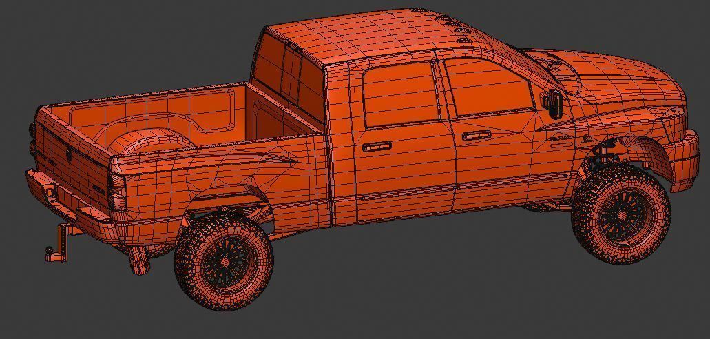 2007 DODGE RAM 2500SRW MEGA CAB 3D model_6