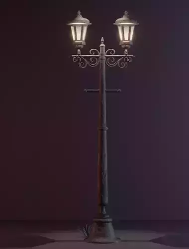 Magnificent antique street lamp of the 18th and 19th centuries