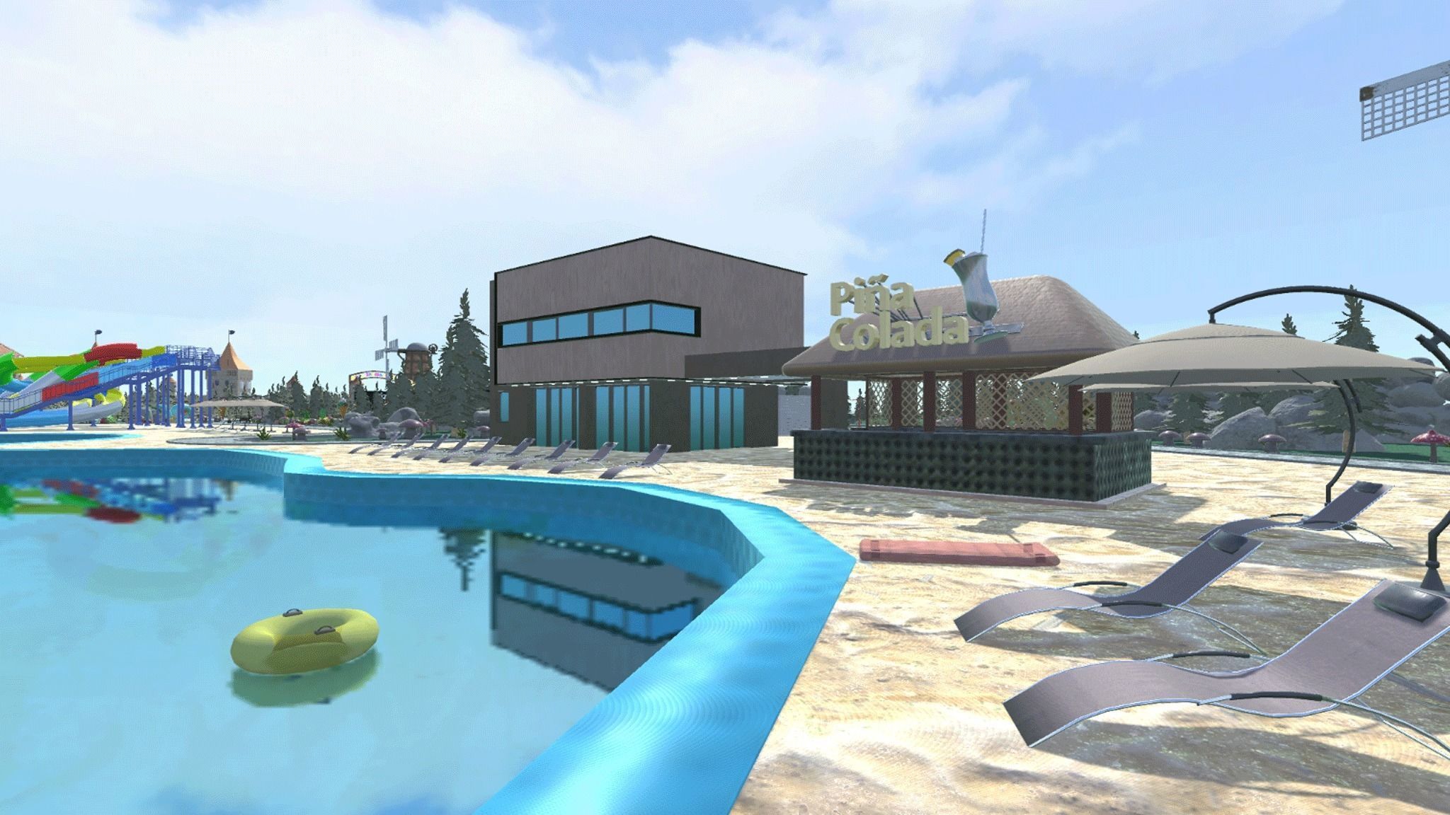 Big amusement Park - carousels and entertainment 3D model_20