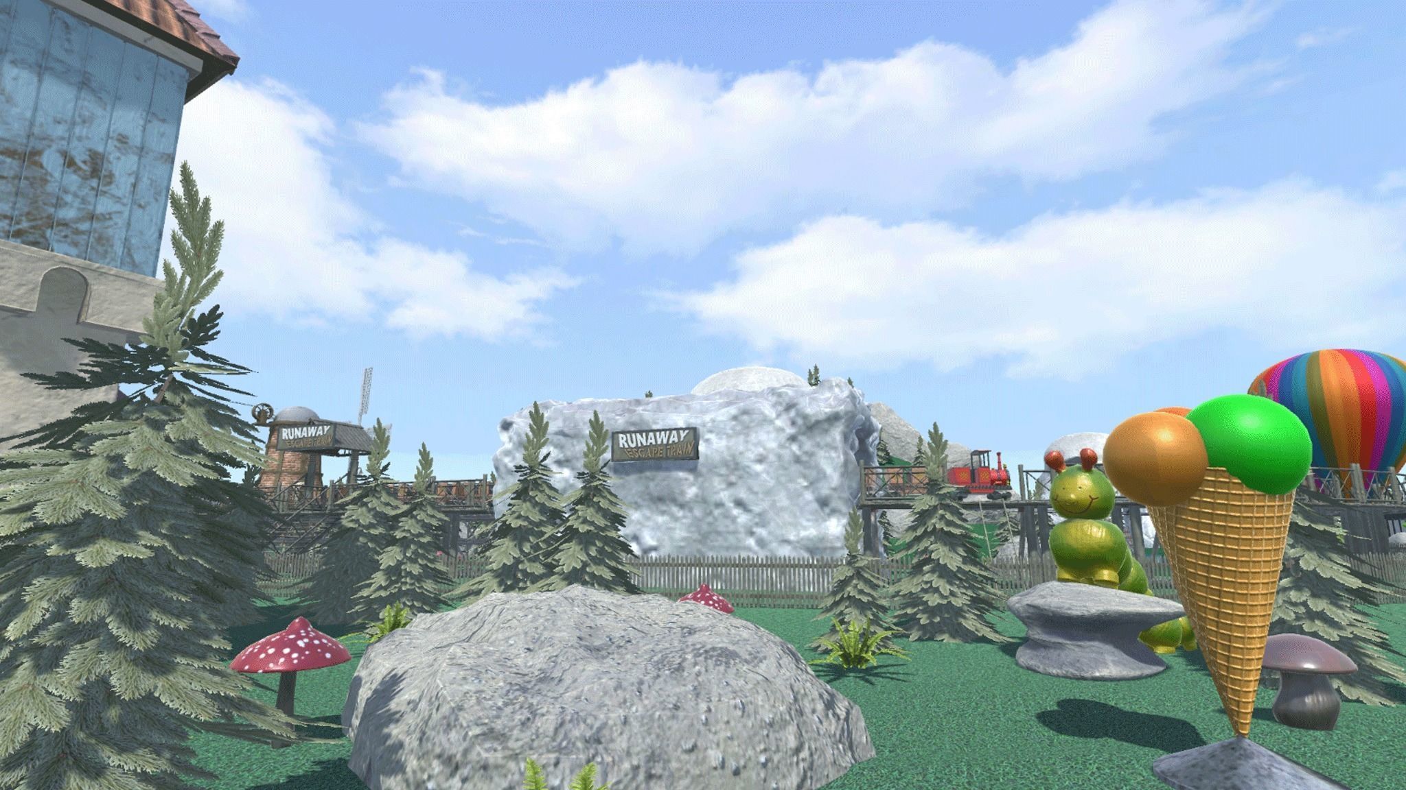 Big amusement Park - carousels and entertainment 3D model_22