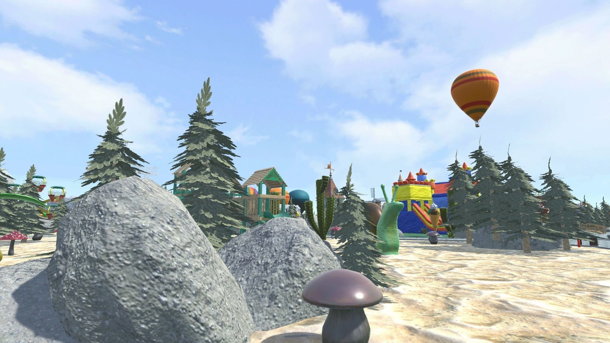 Big amusement Park - carousels and entertainment 3D model_16