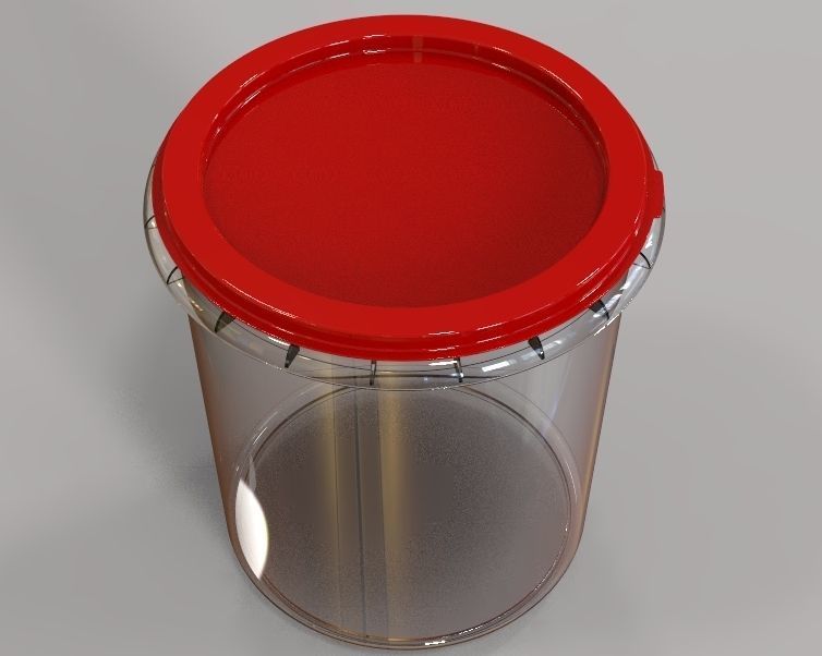 Food Bucket  3D print model_5