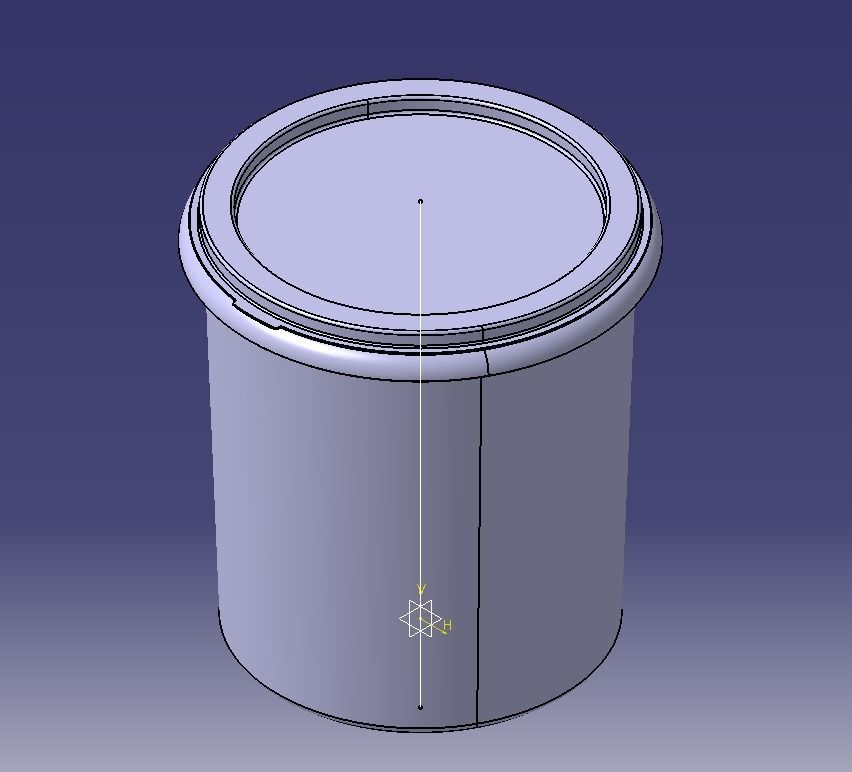 Food Bucket  3D print model_10