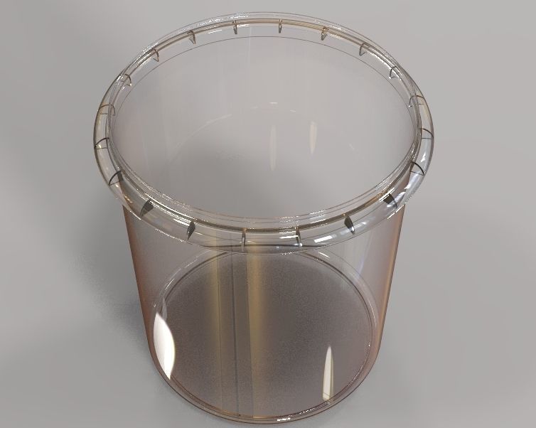 Food Bucket  3D print model_6