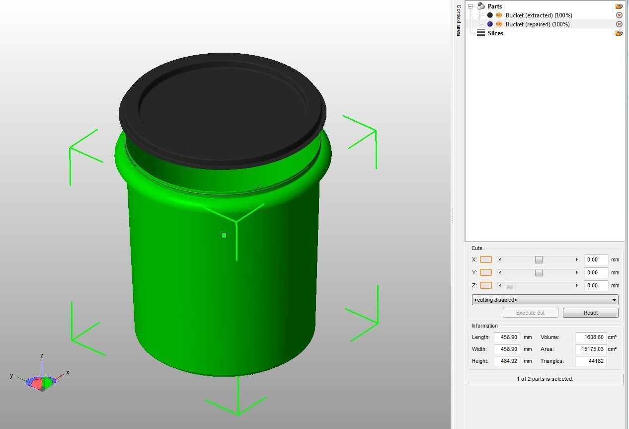 Food Bucket  3D print model_23