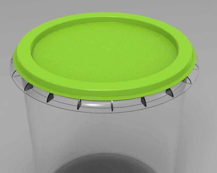Food Bucket  3D print model_3