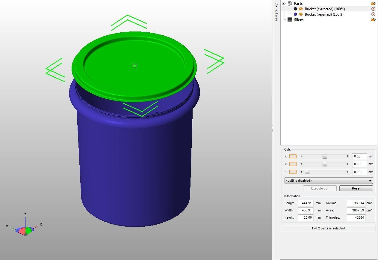 Food Bucket  3D print model_24