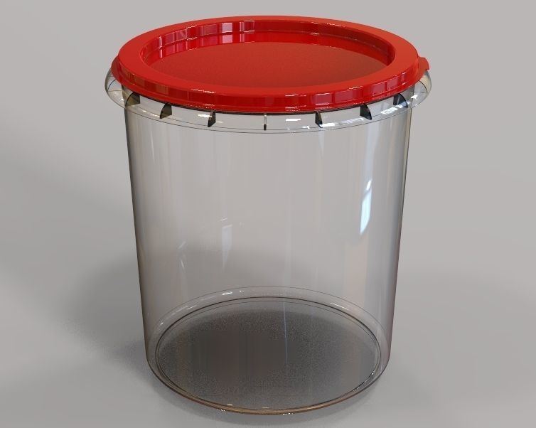 Food Bucket  3D print model_4