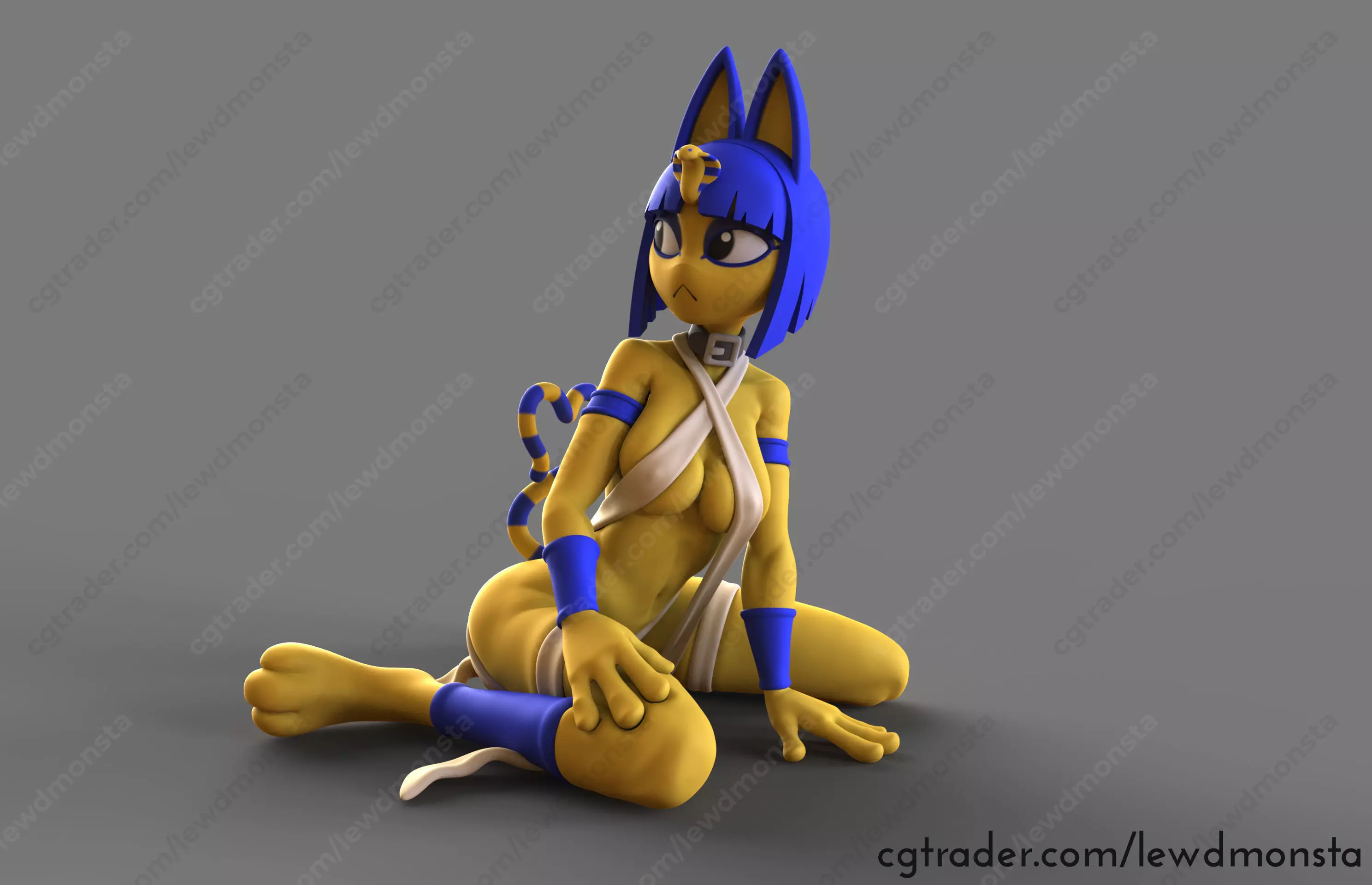 Curious Ankha - ACNH 3D print model
