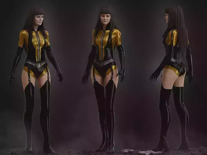 Silk Spectre Low-poly 3D model