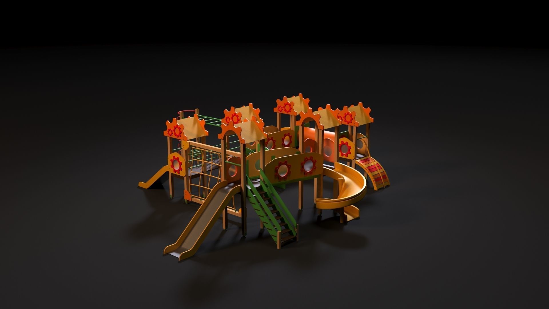 Children playground 3D model_1