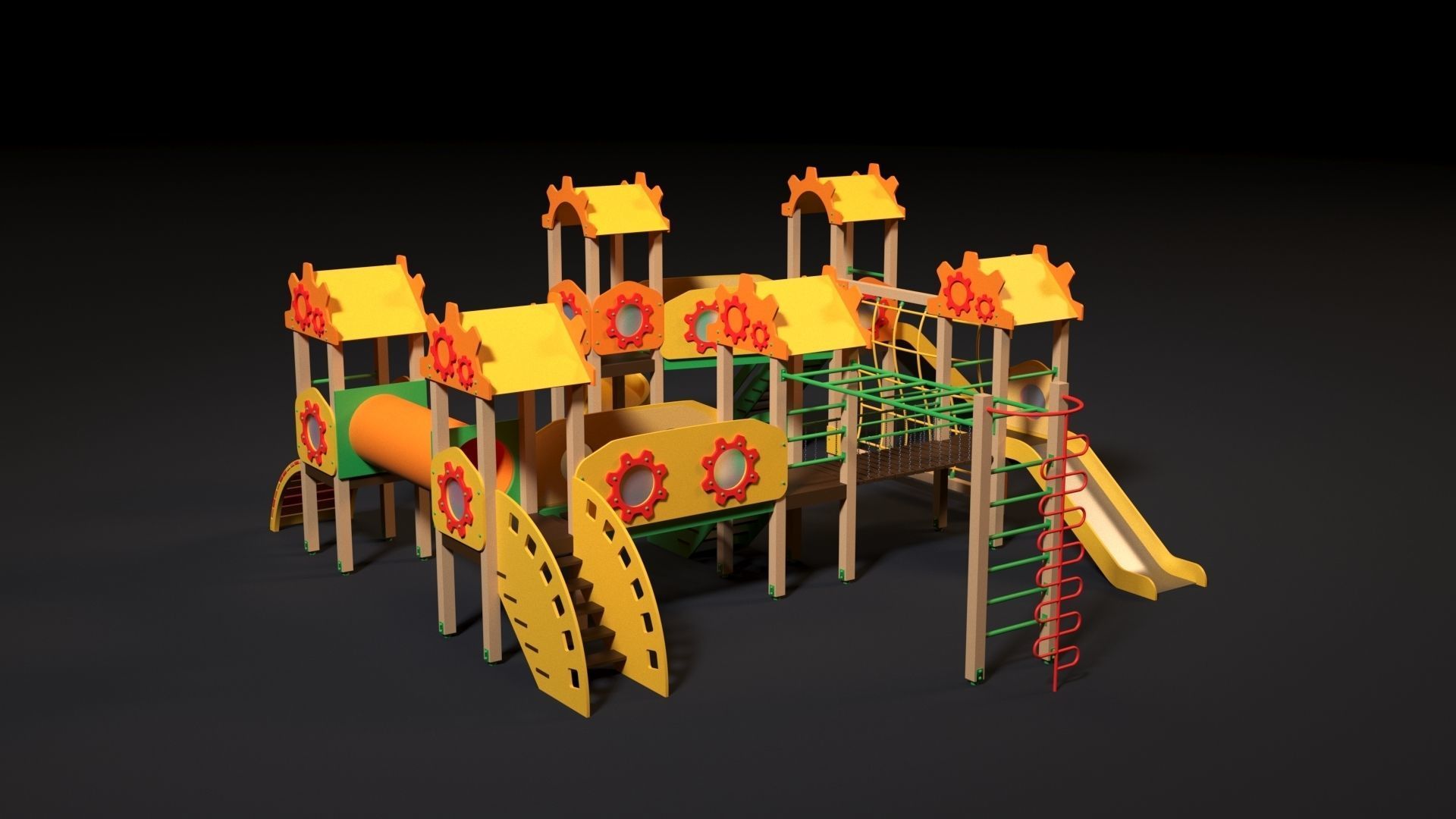Children playground 3D model_3