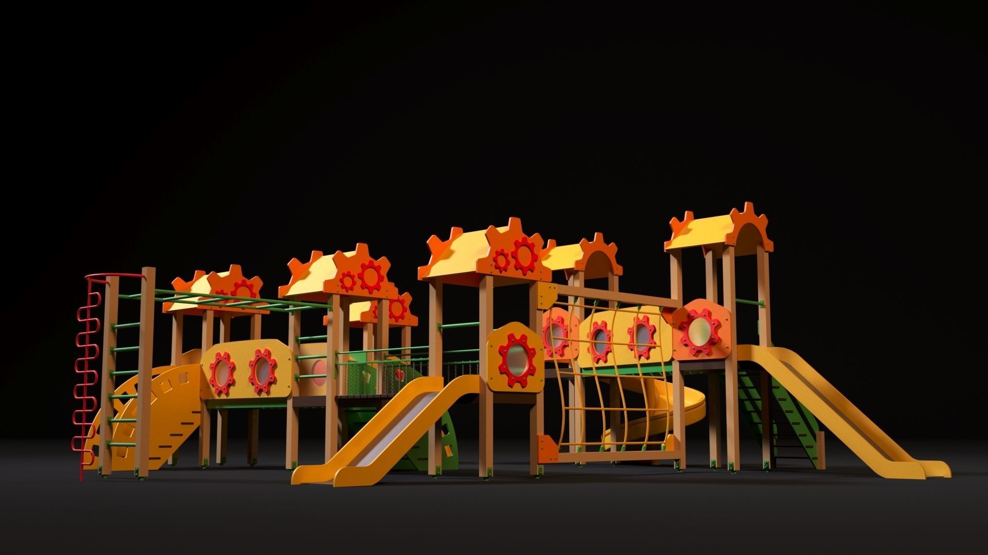 Children playground 3D model_6