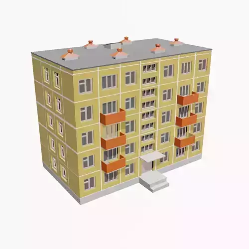 Russian house soviet hrushevka