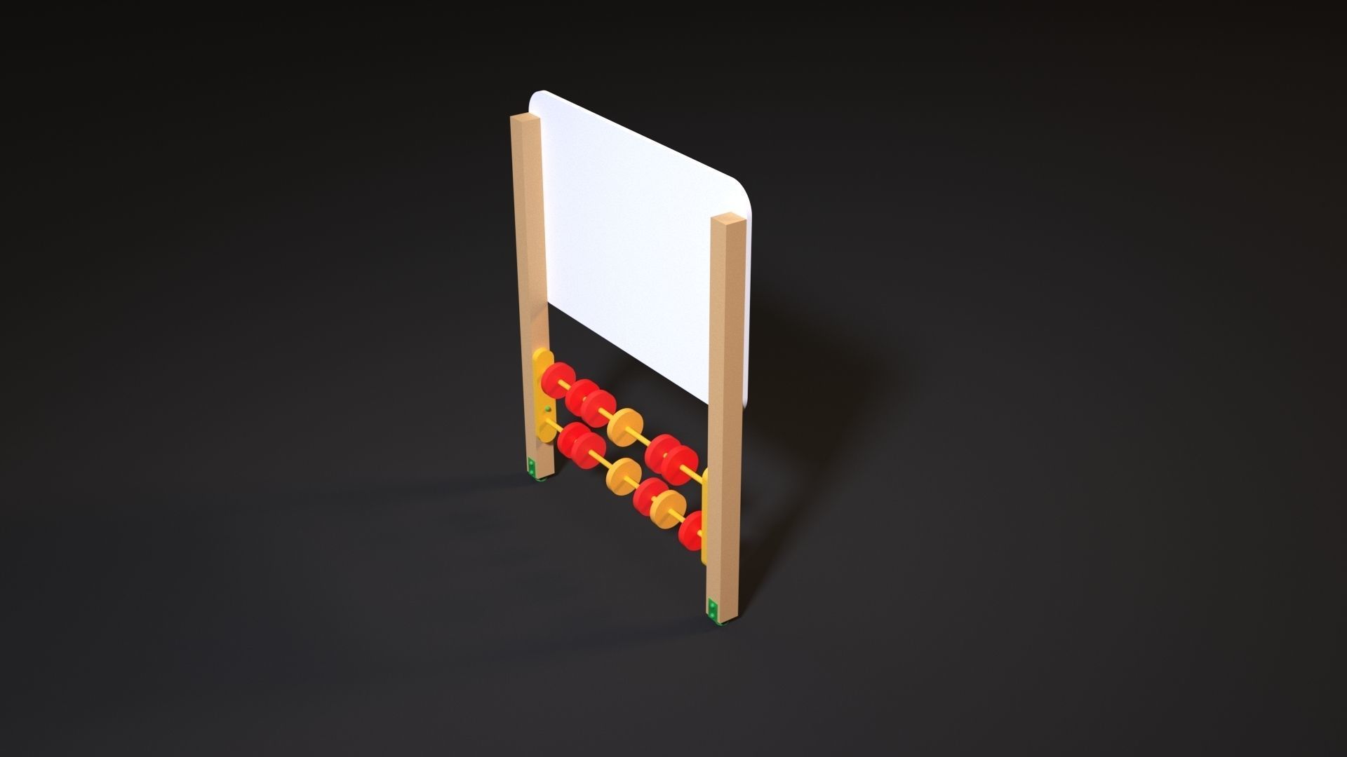 Childrens development area Clock 3D model_4