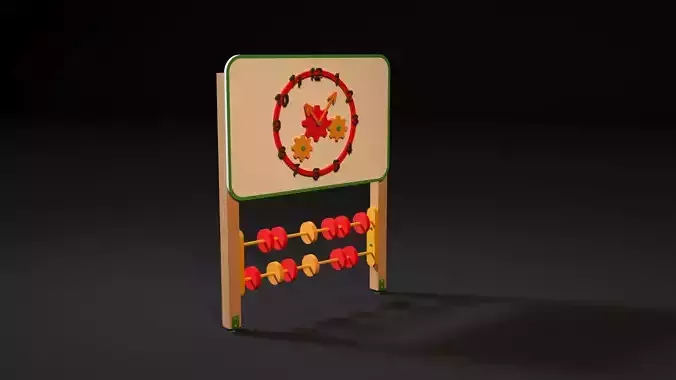Childrens development area Clock 3D model