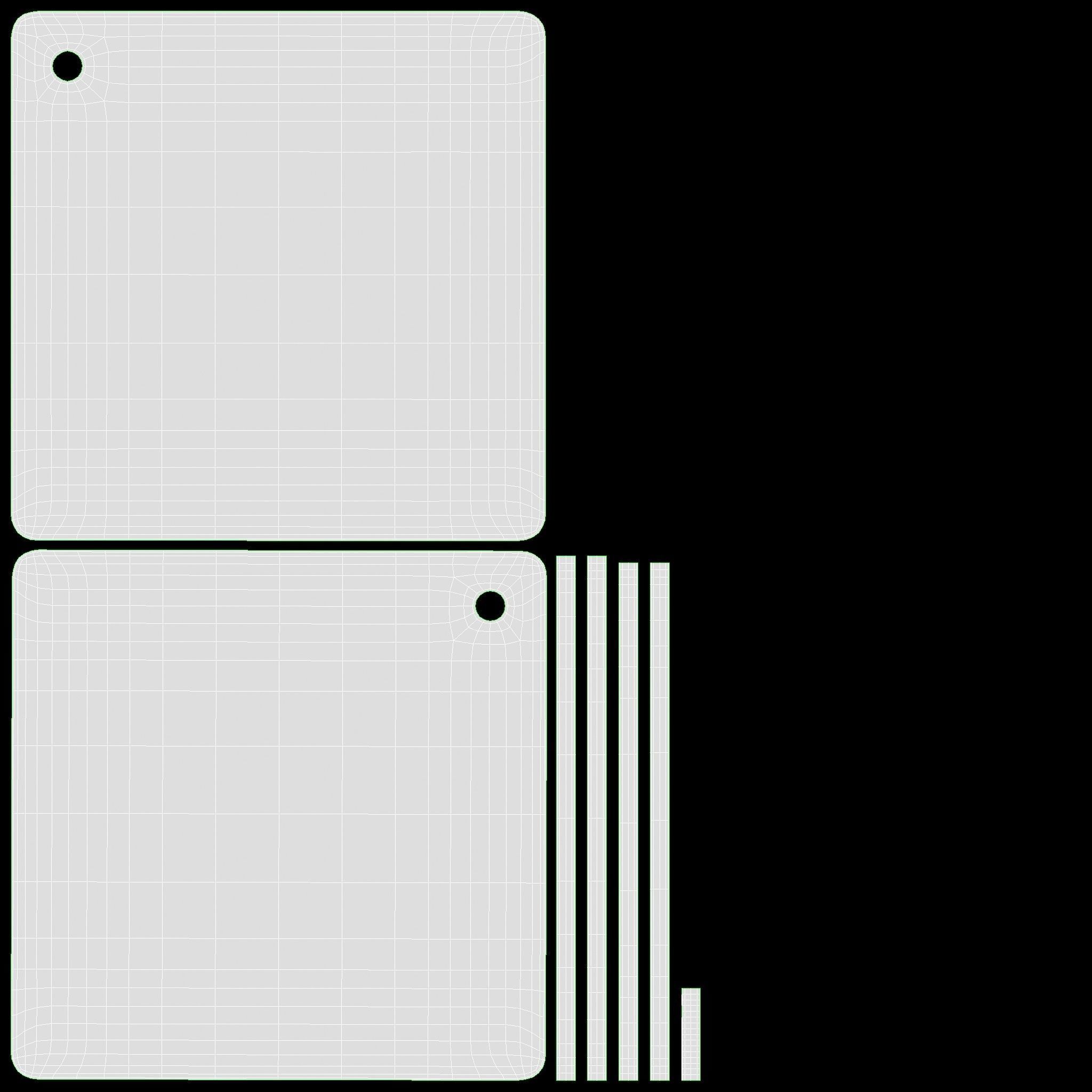 Key ring mockup blank 02 3D model_11