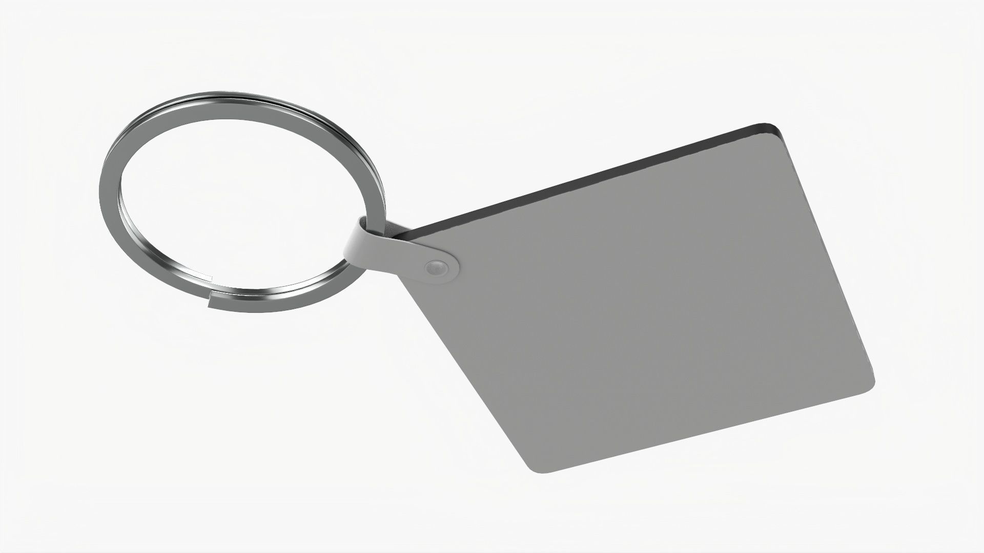 Key ring mockup blank 02 3D model_2