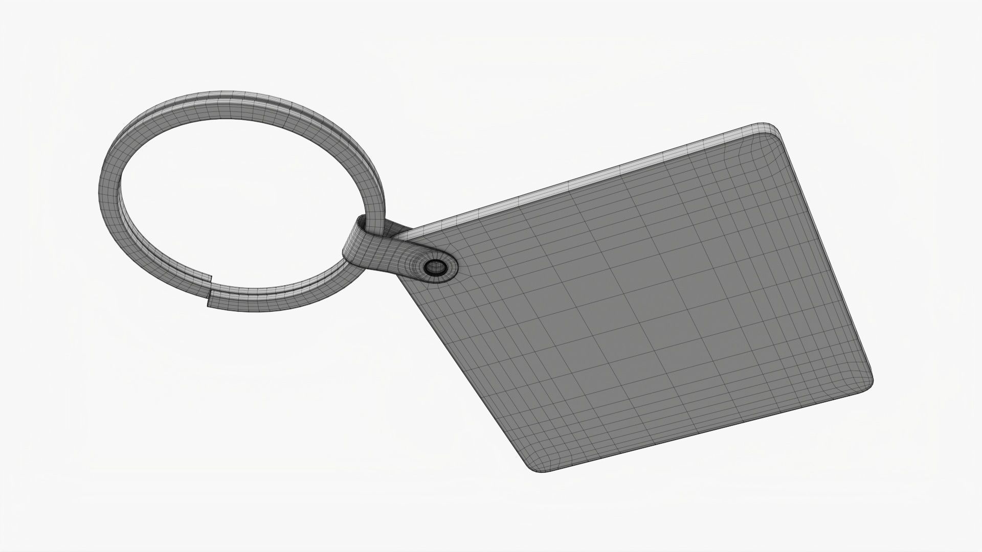 Key ring mockup blank 02 3D model_6