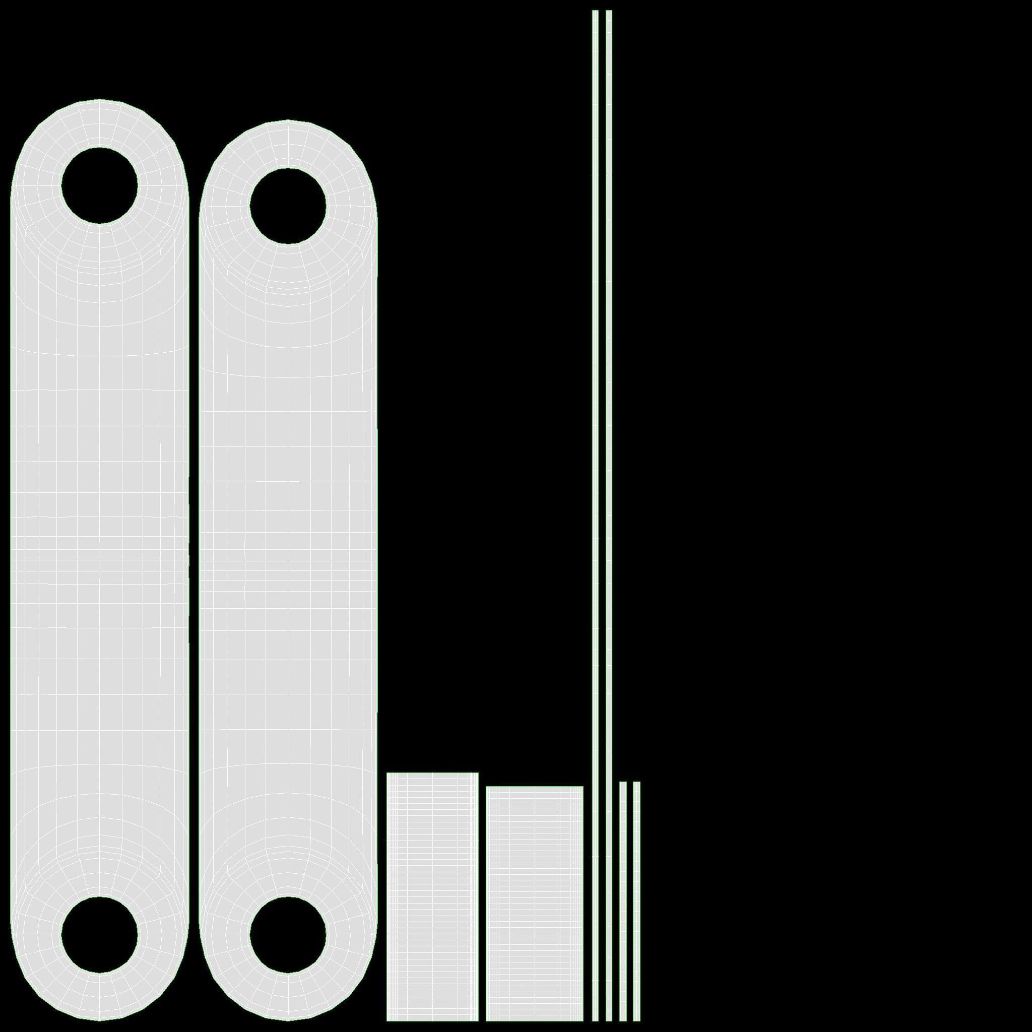 Key ring mockup blank 02 3D model_10