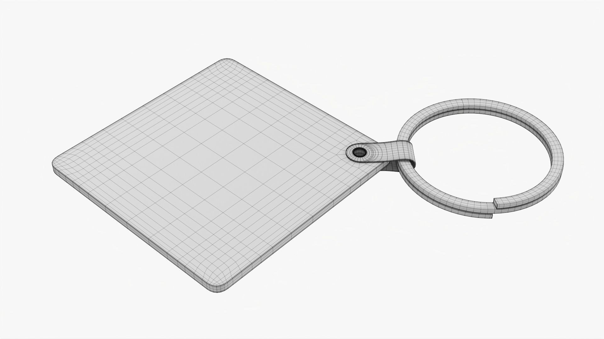 Key ring mockup blank 02 3D model_5