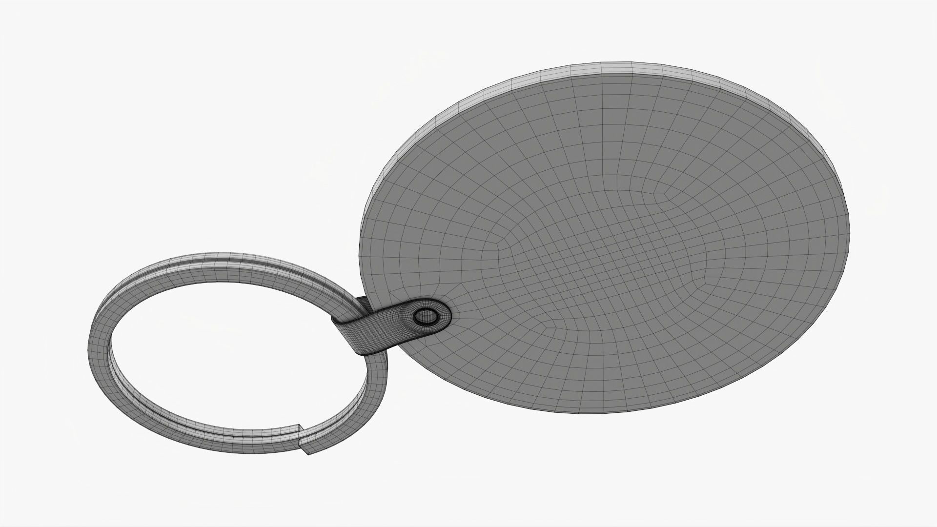 Key ring mockup blank 03 3D model_6