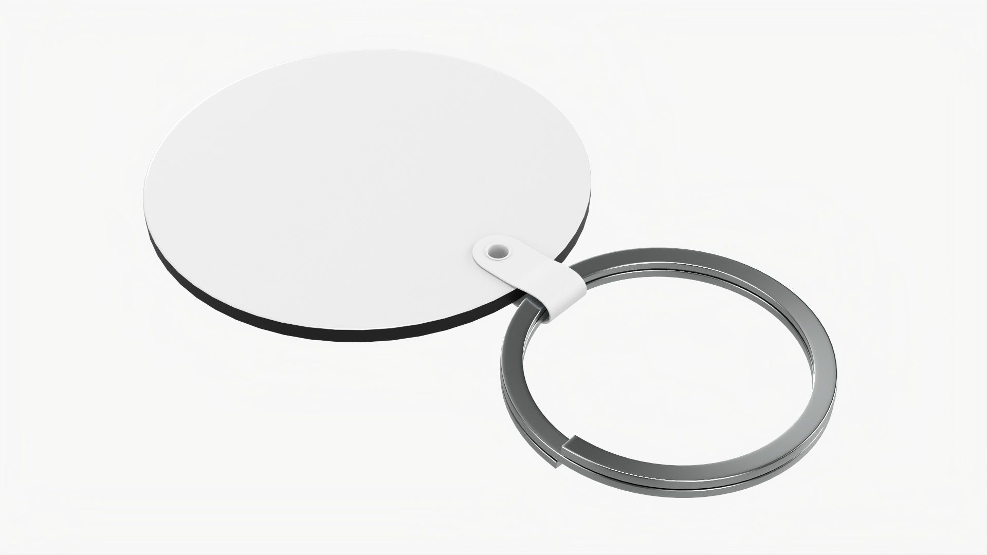 Key ring mockup blank 03 3D model_1