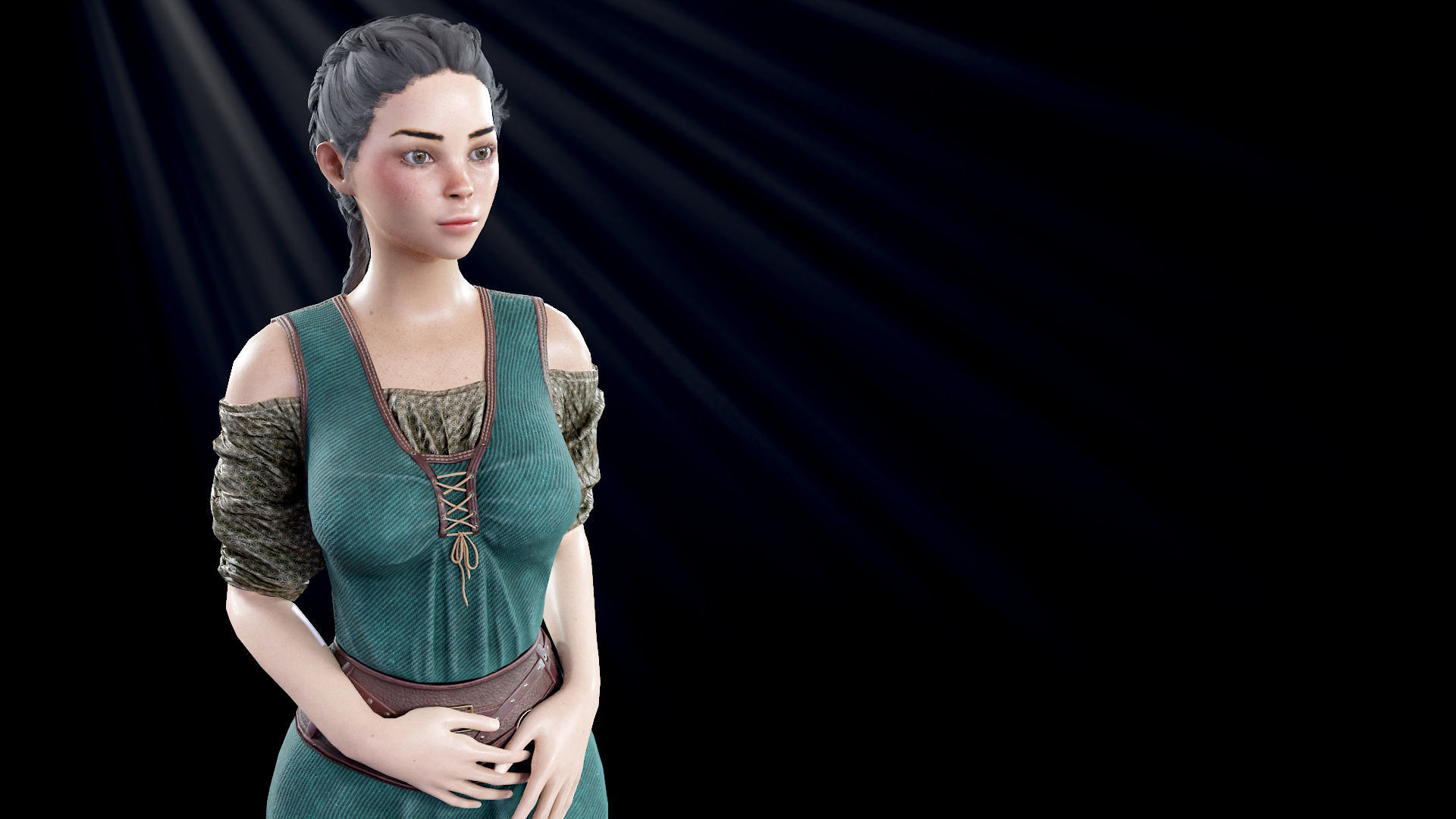 Medieval NPC pack 3D Model Collection_42