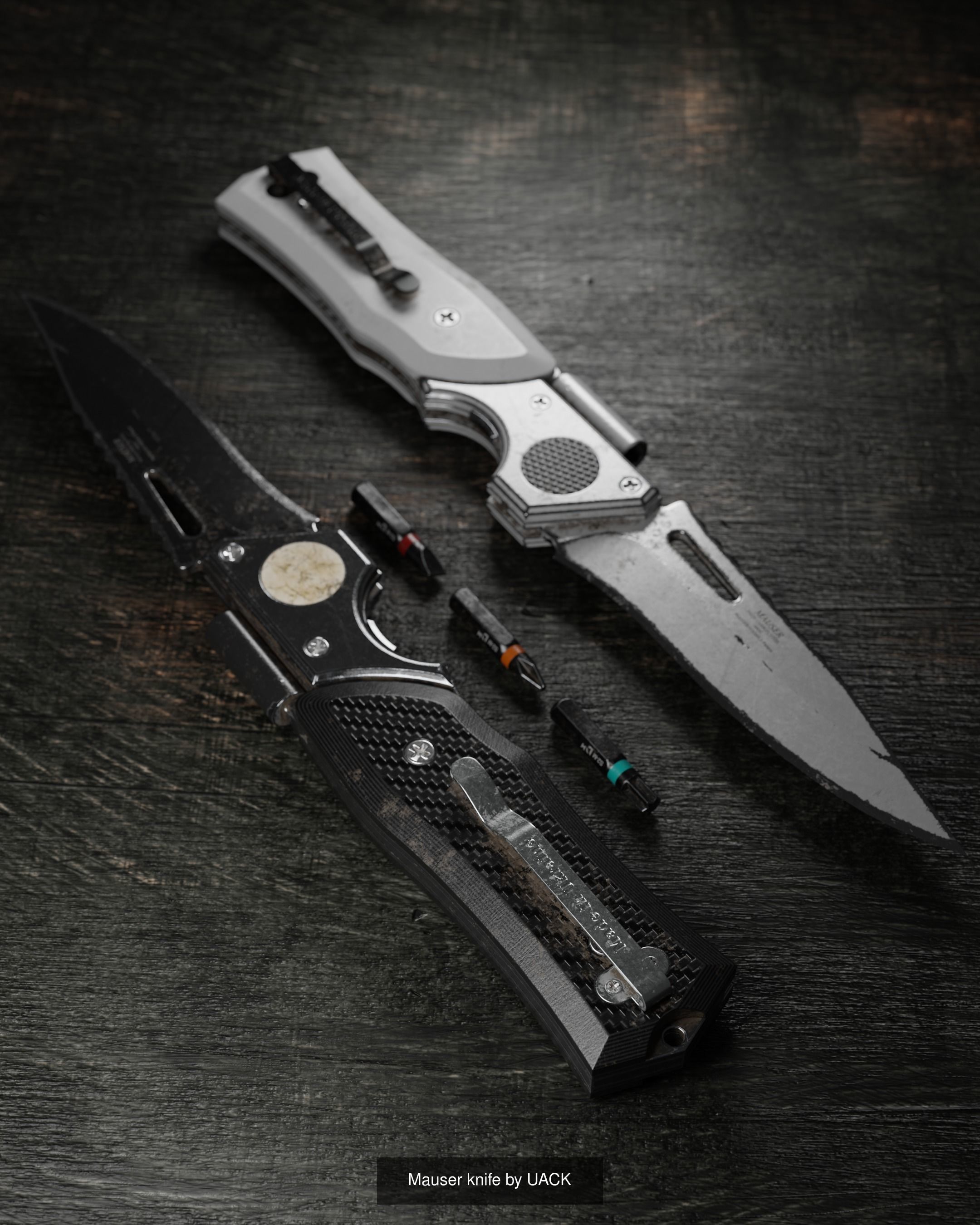 Game ready knives collection different in shapes and sizes _2