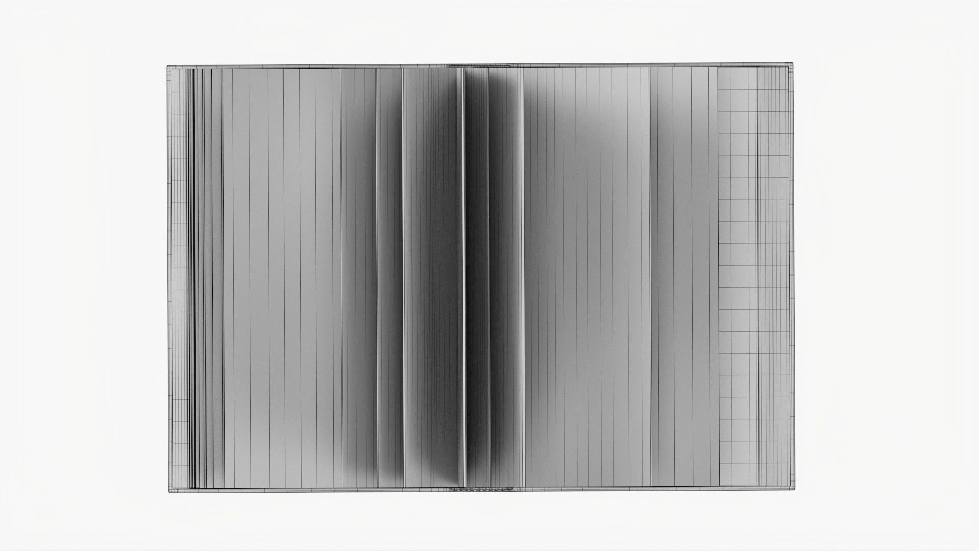 Book open mockup 02 3D model_9