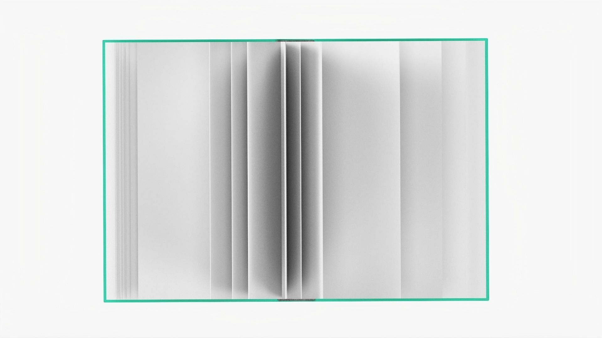 Book open mockup 02 3D model_4