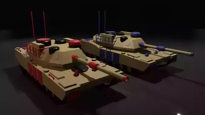 M1 Abrams on TABS 3D model