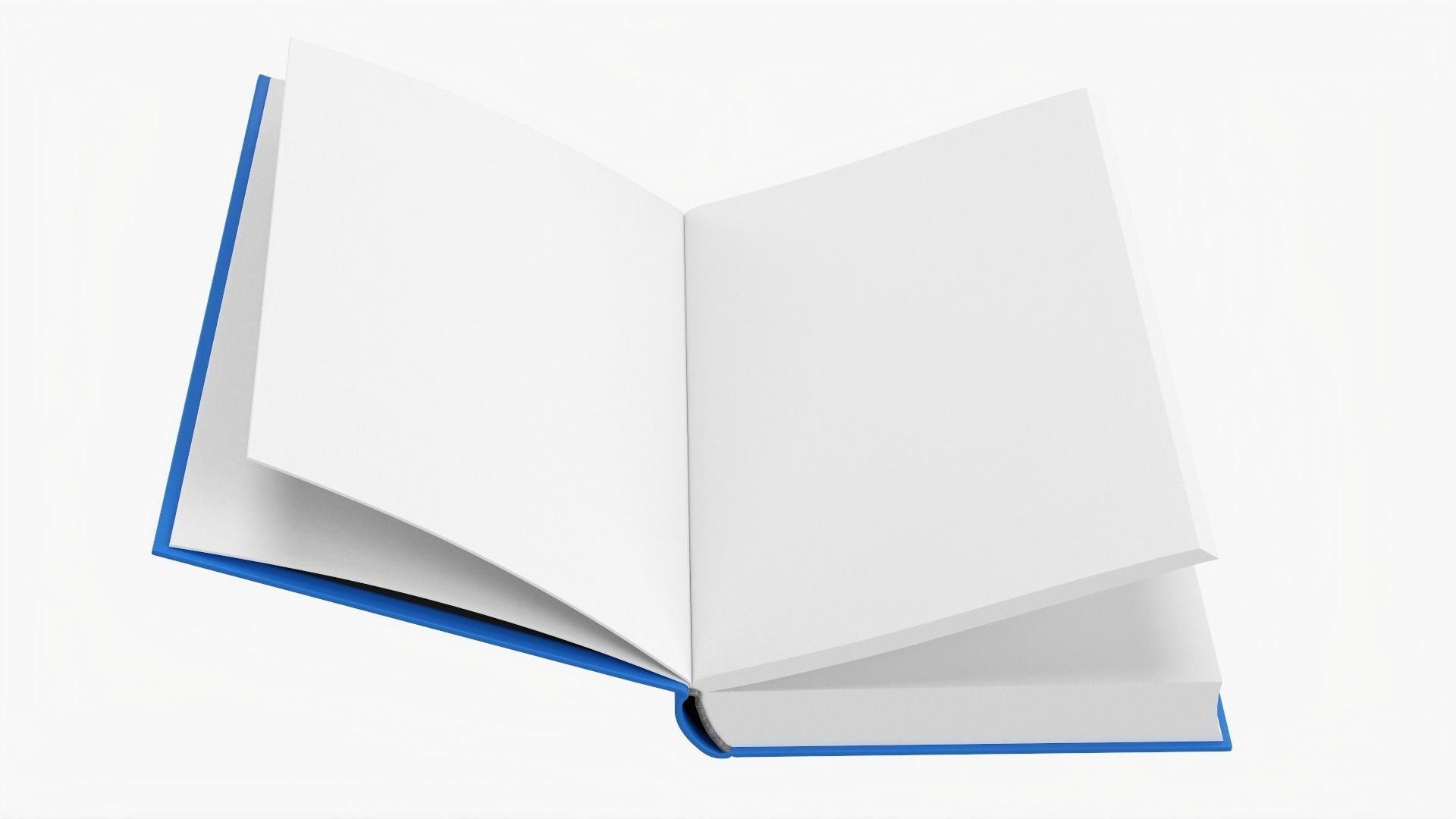 Book open mockup 05 3D model_2