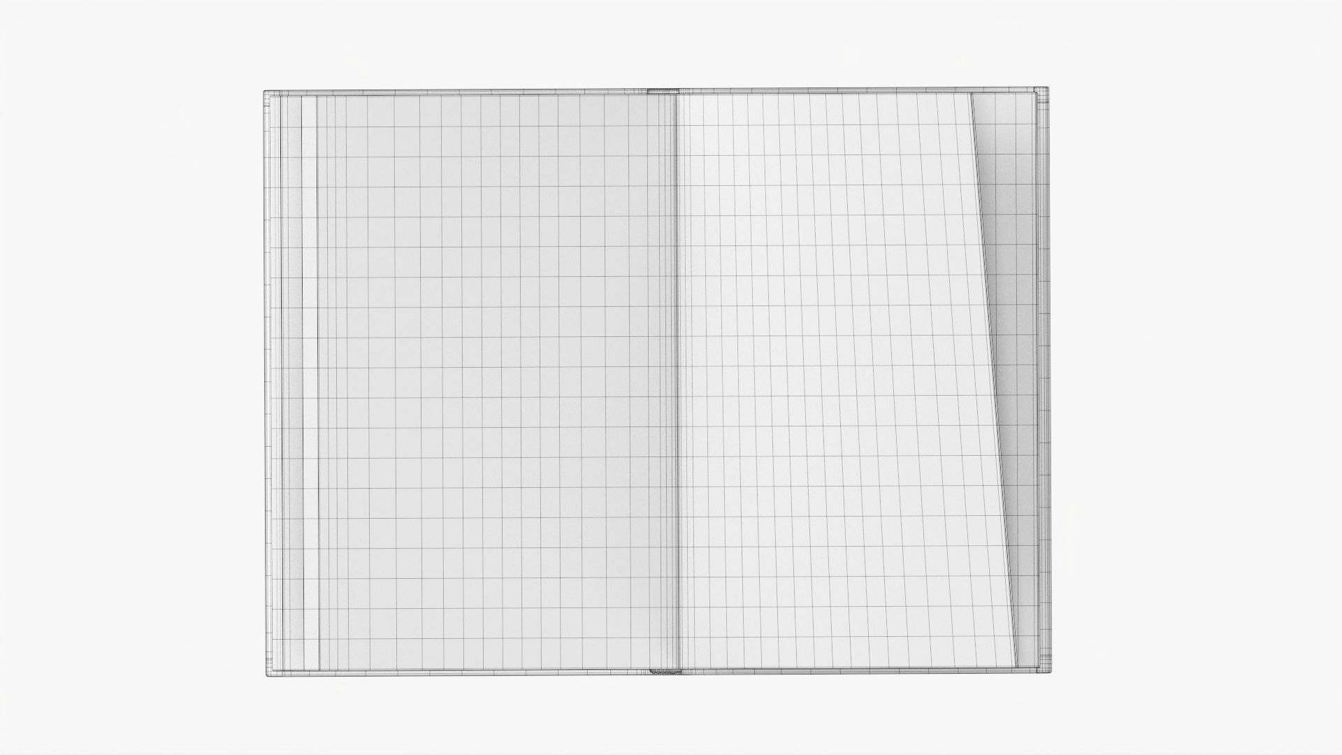 Book open mockup 05 3D model_10