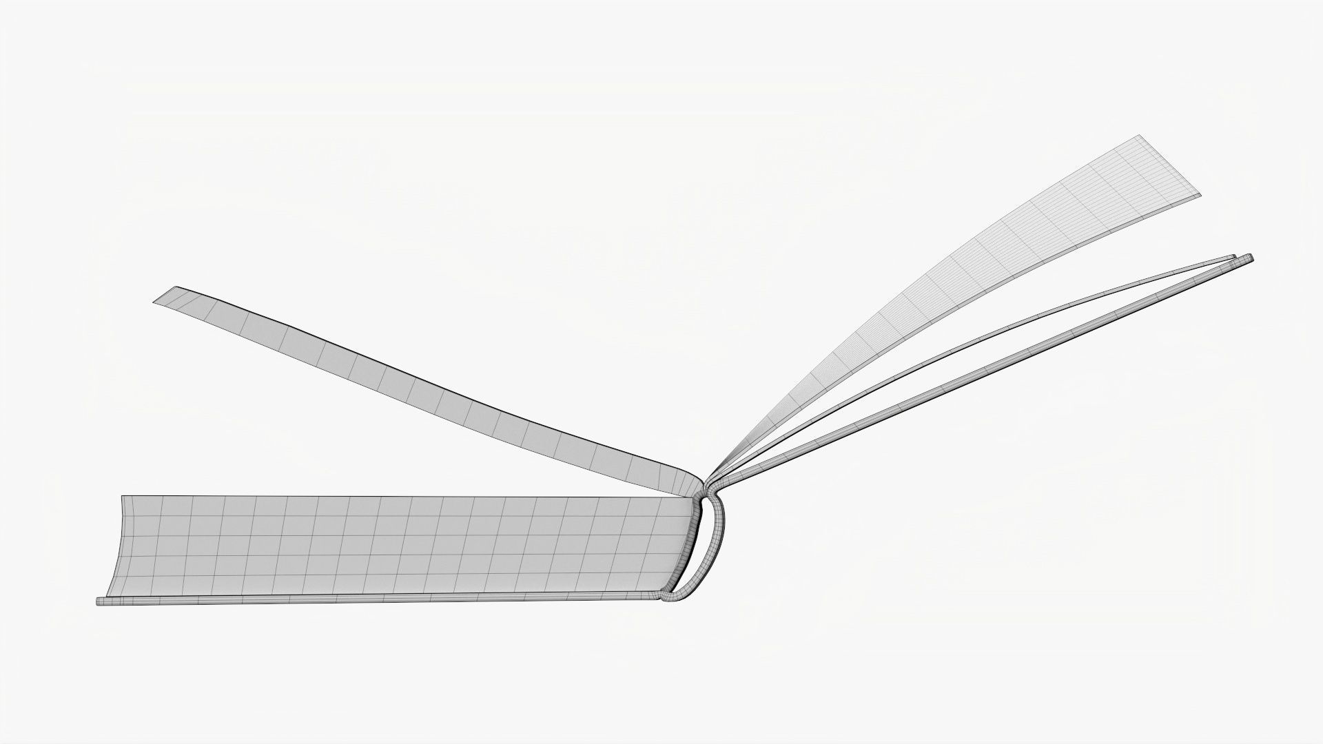 Book open mockup 05 3D model_9